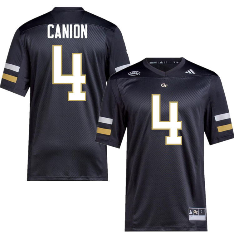 Isiah Canion Georgia Tech Jerseys,Georgia Tech Yellow Jackets College Football Uniforms-Black